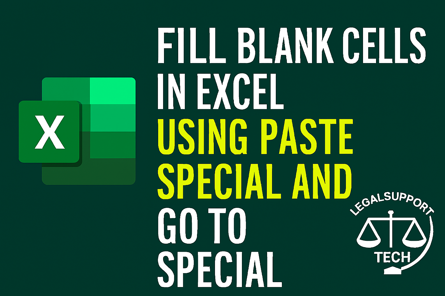 How to fill blank cells quickly